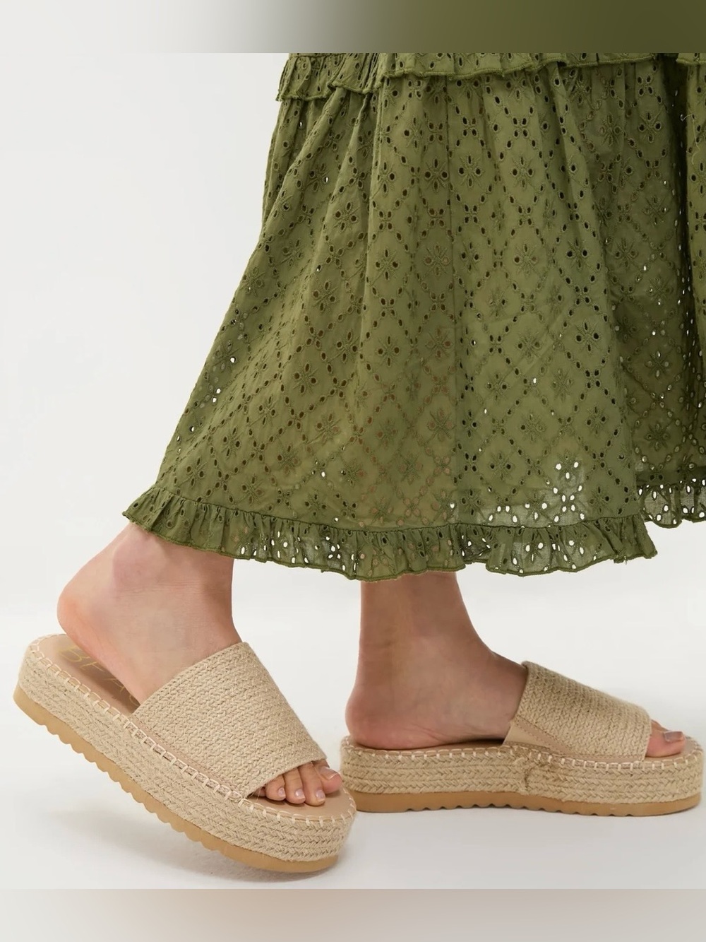 Matisse Beach Natural Del Mar Espadrille Slide Sandals in Natural Tan Women 8